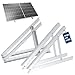 Produktbild NuaSol PV Solarpanel Halterung 28 Zoll /72 cm | 2er Set Solarmodul-Halterung Balkonkraftwerk aus Aluminium | Aufständerung Flachdach PV verstellbar 0-90° | inkl.Montagematerial | Silber