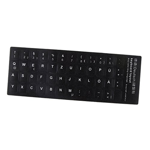 Image of Magideal German Letters Keyboard Cover Sticker Protector for 10-17 inch Laptop Notebook