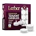 Lerner PACK Of 100 Clear Cup White Unscented Tea Light Candles Aprox 4.5 Hour Burning Time