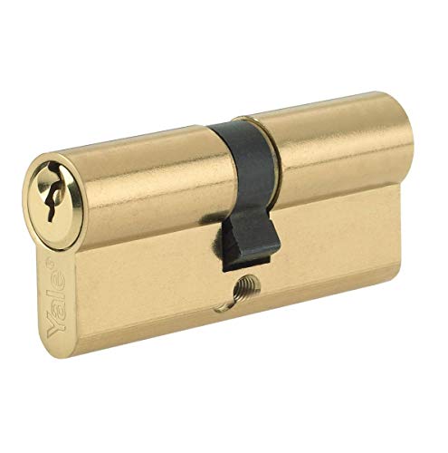 Yale B-ED3540-PB Euro Double Cylinder, 3 Keys Supplied, Standard Security, Boxed, Suitable for All Door Types Brass Finish