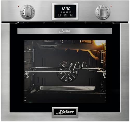 Kaiser EG 6372 Einbau-Gasbackofen 60 cm autark 79L – Umluft, Grill, Unterhitze, Drehspieß, Selbstreinigung, Gas-Control – für Erdgas & Propangas