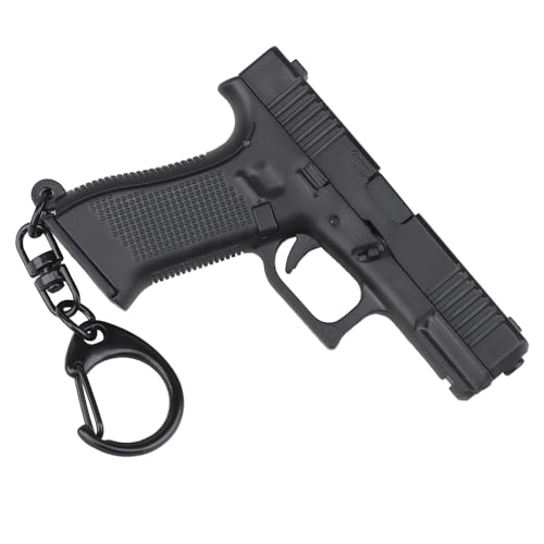 Zhongren Pistolet en Forme de Porte-clés Tactique Forme Pistolet Modèle 1: 4 Action Figure Collection Pendentif Sac Charme pour Hommes Fans de l’Armée...