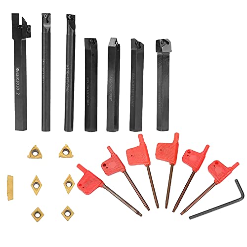 Set completo de herramientas para torno de 7 herramientas mini miniatura 5