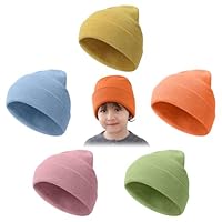 Mayoii 5 Pack Beanie for Kids, Colorful Winter Beanie Hats for Kid, Warm Stretch Knit Winter Hats for Kids, Suitable for 1-10 Years Old Daily, Outdoor Sports (UK, Alpha, One Size, 5pack-Multicolor)