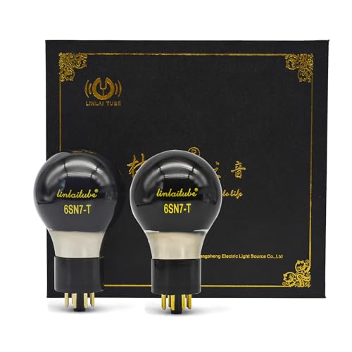 LINLAI 6SN7-T Spherical Bulb Vacuum Valve Electronic Tube for Class Pairing Hifi Audio Amplifier Replaced by CV181 6N8P