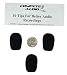 Compete Audio CA132 Larger Foam Microphone Windscreens (Microphone Covers) 3-Pack Desktop/Headset Fitness Instructor/Gamer Pack Black