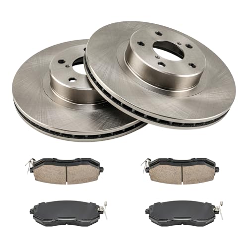 Image of KAX Front Brake Kit, OE Brake Rotors and Ceramic Brake Pads | Fits Subaru Impreza 2012-2014 2.0L, Subaru Impreza 2015-2016, Subaru Impreza 2011 2.5L, Subaru BRZ 2013-2015