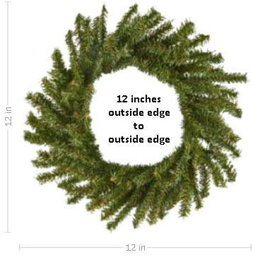 Factory Direct Craft Set Of 4 Artificial Holiday Pine Wreaths (12 Inch) | Christmas Pine Wreaths Holiday Decorating #TOP4