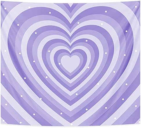Pecfamly Tapestry for Bedroom Aesthetic - Purple Room Decor - Bedroom Decor Aesthetic - Room Decor for Teen Girls - Cute Room Decor Aesthetic - Y2k Room Decor - Wall Decor Aesthetic (Purple, 51"x59")