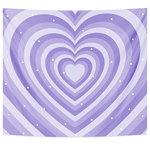 Pecfamly Tapestry For Bedroom Aesthetic - Purple Room Decor - Bedroom Decor Aesthetic - Room Decor For Teen Girls - Cute Room Decor Aesthetic - Y2K Room Decor - Wall Decor Aesthetic (Purple, 51"X59") #TOP2