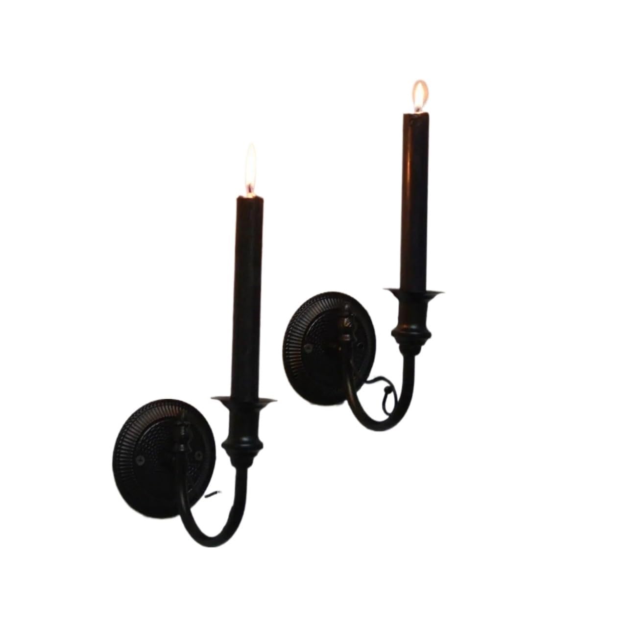 Metal Candle Sconces Wall Mounted Holder Rustic Candlestick Classic Rack for Living Room Background For Living Room Fireplace Wedding(Color2)