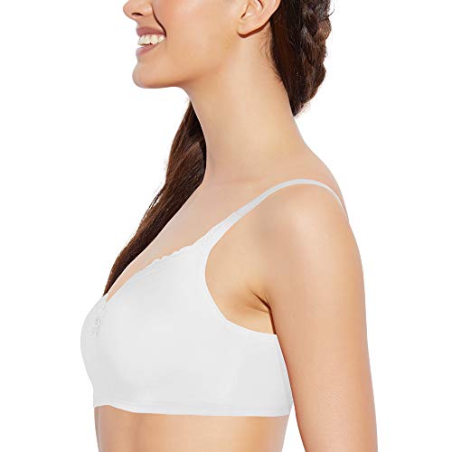Image of Enamor Smoothening Women's Cotton Everyday Balconette T-Shirt Bra - All Day Comfort, Full Support, Padded, Wirefree, Medium-Coverage - A017