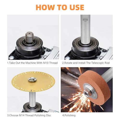 Miniatura 7 de Llave Universal Ajustable Para Amoladora Angular, Juego De Adaptador Para Amoladora Recta Con Barra De Conexión De Metal, Llave De Amoladora Angular, Piezas De Repuesto Y Accesorios Connector