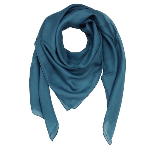 Superfreak Baumwolltuch - blau - petrol - quadratisches Tuch