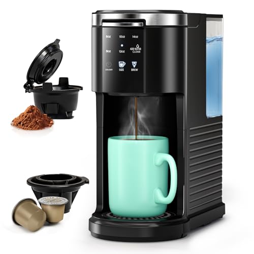 WAA Single Serve Coffee Maker, 6-14 oz, 40 oz Water Tank