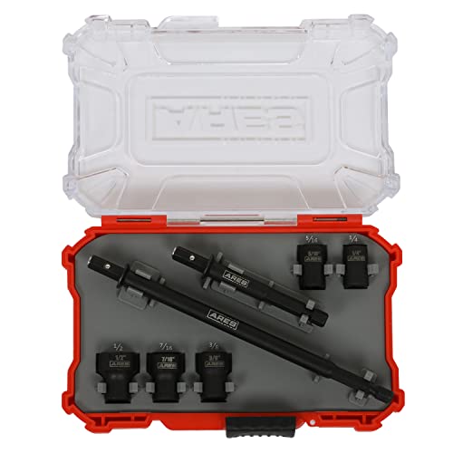 Ares 27086 – Nut Driver Set – Sae Magnetic 7-Piece – Detachable And Cleanable – Radial 6 Point Drive Sockets Load On Flats - Removable Socket Ends For Easy Cleaning – Heavy Duty Cr-V Steel #TOP5
