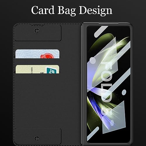 Coque Samsung Z Fold 5 en cuir de luxe avec porte-stylo S - 7