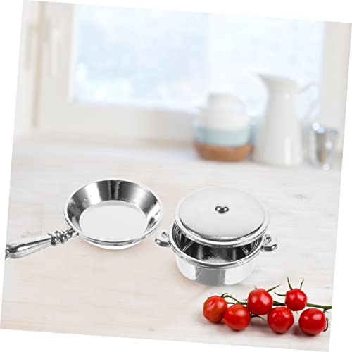 Hoement 1 Conjunto De Utensílios De Cozinha Para Casa De Bonecas Em Miniatura Miniaturas De Casa De