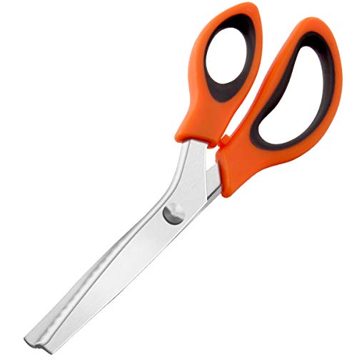 Lamoutor Pinking Shears Professional Zig Zag Cut Scissors with