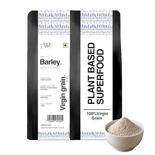 Image of TWF Virgin Barley Flour (500g) - 100% Natural, High Fiber Flour for Baking & Cooking | Ancient Grain, Minimally Processed | Perfect for Plant-Based Diets