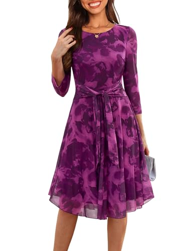 Zattcas Spring Fall Wedding Guest Dresses for Women 2026 Midi