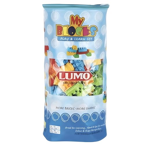 Image of Lumo Brilliant Toys 220-Piece Big Building Blocks Set for Kids - Educational and Creative Fun for Toddlers and Preschoolers
