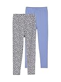 Taille élastiquée VERTBAUDET Lot de 2 Leggings Fille Basics Indigo 12A