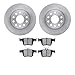 Dynamic Friction Company Rear Brake Rotors with 5000 Euro Ceramic Brake Pads 6602-74162