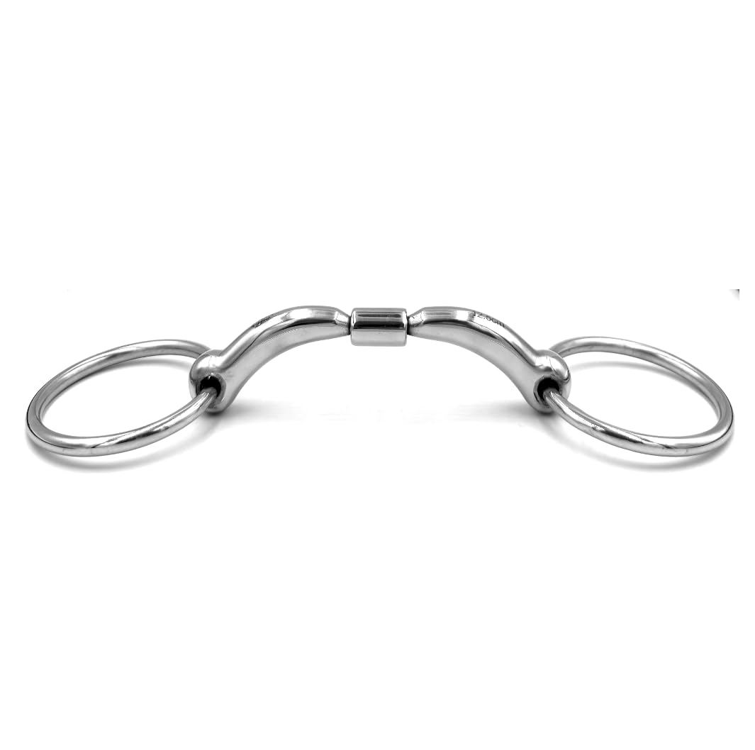 ES0029 ErgoBit Wassertrense Doppelt Gebrochen Roll-R 66mm/14mm, 13.5 cm