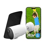 EZVIZ Battery Camera Wireless 4G LTE Cellular Outdoor Color Night Vision, Solar Panel Compatible, CCTV Solar Camera 2K, AI Human Detection, AOV, Two Way Audio, Siren, Alexa Google Control (CB3 4G KIT) - Image 1