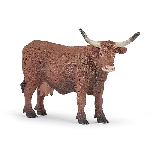 Papo 51042 Salers Cow Farmyard Friends Figurine, Multicolour