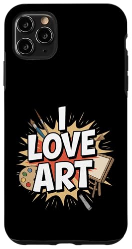 I Love Art �A�[�e�B�X�g ��� �J���t�� �G�� �A�[�g �X�}�z�P�[�X iPhone 11 Pro Max �p