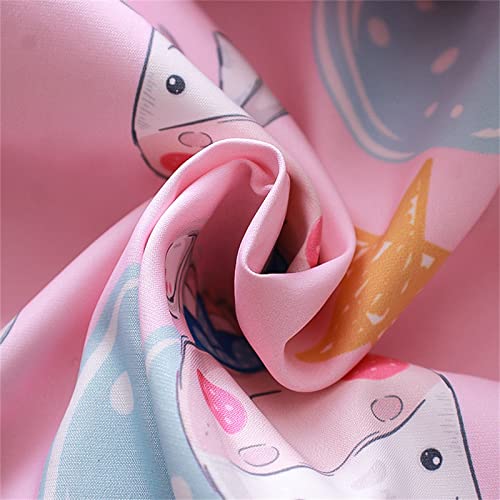 Hooded Jacket for Girls Mesh Lined Zip 𝗖artoon Print Lightweight Raincoat Windproof Outerwear with Pocket3