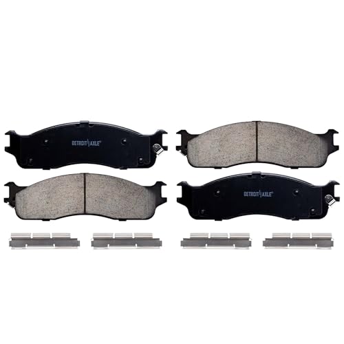 Image of Detroit Axle - Front Brake Kit for 2003-2008 Dodge Ram 2500 3500, 2005-2008 4000, Disc Rotors Ceramic Brakes Pads 2004 2006-07 Replacement: 13.91 inch Rotor