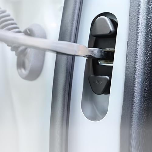 WeCar デリカミニ B3#A R5.5- ドアチェックカバー ドアチェックリンクボルトカバー カスタム パーツ アクセサリー チェッカー 錆防止 砂防止 汚防止 ABS樹脂製 マットブラックタイプ 簡単に取り付け