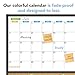 JILoffice Magnetic Calendar Whiteboard & Bulletin Corkboard Combination, Combo Board 24 x 18 Inch, Black Aluminum Frame Wall Mounted Board for Office Home and School with 10 Push Pins