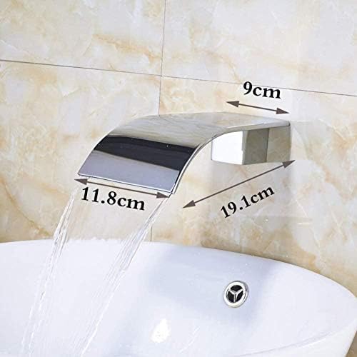 Robinet de cuisine robinet cascade en laiton double trou mural - 2
