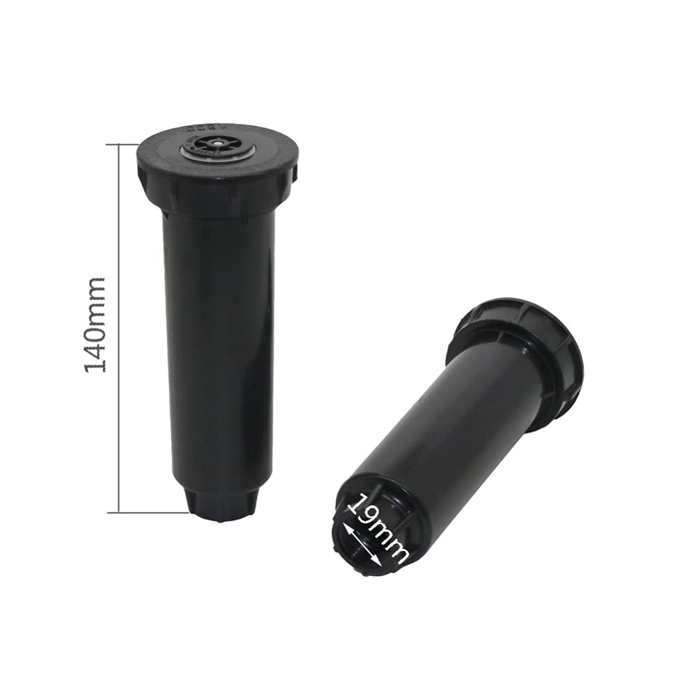 Boquilla de riego 5 uds. De rociadores emergentes Ajustables de 25~360 Grados con Rosca Hembra de 1/2 Pulgadas, Cabezal de riego para césped y jardín