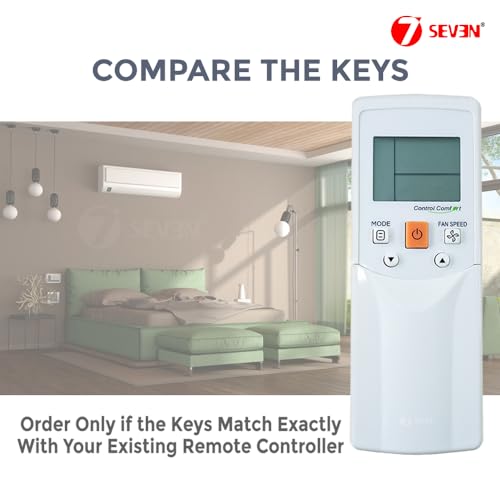 Image of 7SEVEN Compatible of Carrier Ac Remote Original RM05B(A), RM12D, RM12F Model 276 Suitable for Split Air Conditioner Ensure Each Key Function Match and Genuine Remotes Replicate Exactly