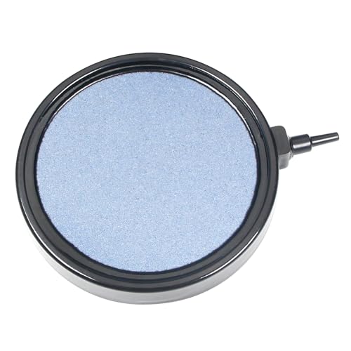 Image of Utoolmart 5 Inch Aquarium Air Stone Disc for Fish Tank Pump | Fine Bubble Diffusion, Durable Mineral Material, Fits Most Air Pumps, Suitable for Aquariums, Ponds, Hydroponics