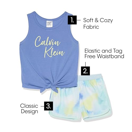 Calvin Klein Girls' Thermal Pajama Set 2 Piece Pj2