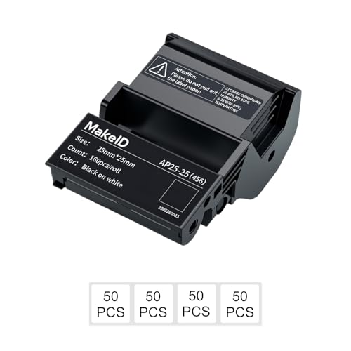 Étiquettes pour câbles MakeID EP53 consommable DataCom extérieur étiqueteuse 25x25