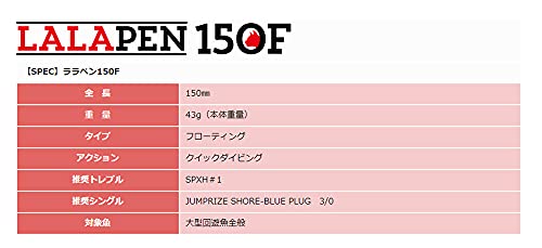 ジャンプライズ(JUMPRIZE)ララペン 150F #109 マルチベイト 3枚目