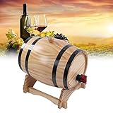 LANTRO JS Weinfässer aus Kiefernholz, selbstgebraute Weinfässer aus Kiefernholz, Bierfässer aus Holz für Bar, Catering, Grillladen(5L)