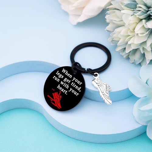 Image of Track and Field Gifts for Runners Keychain Running Accessories for Men Cross Country Gift Running Gifts for Runners