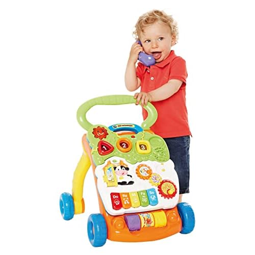 VTech Baby 80-077064 - Spiel und Laufwagen, Normalverpackung, Bunt-Grün/Orange