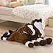 MaoGoLan Large Horse Stuffed Animal for Boy, Big Horse Plush Toy for Girl, Ridable Stuffy Pony for Kids, Coffee Stuffed Pony Plush Pillow for Baby Shower or Birthday Party Favor Gifts, 33 inches