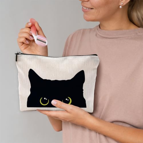 Blackcatmakeupbagkittycosmeticbagsforwomencatloversgiftscatmomgiftssmallmakeupbagforpurse Urban Country Home Decor Black cat makeup bag kitty cosmetic bags for women cat lovers gifts cat mom gifts small makeup bag for purse urban country home decor