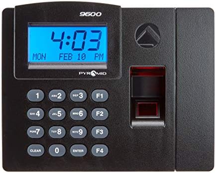 Pyramid Time Systems, Pyramid TimeTrax Elite TTELITEEK Automated Biometric Fingerprint Time Clock System with Software Download, Windows Compatible, Made in USA, Black
