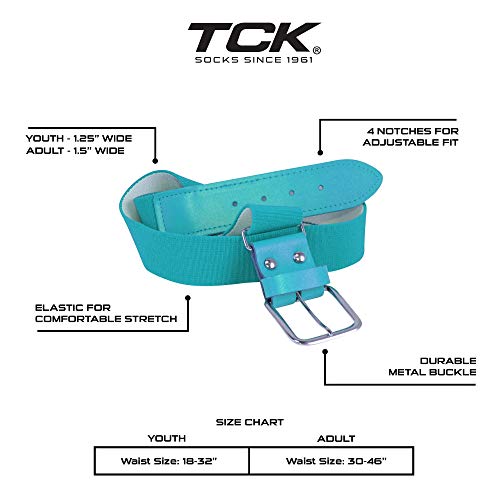 Image of TCK Adjustable Baseball Belt & Softball Belt | Sizes for Youth Kids, Adults, Men & Women